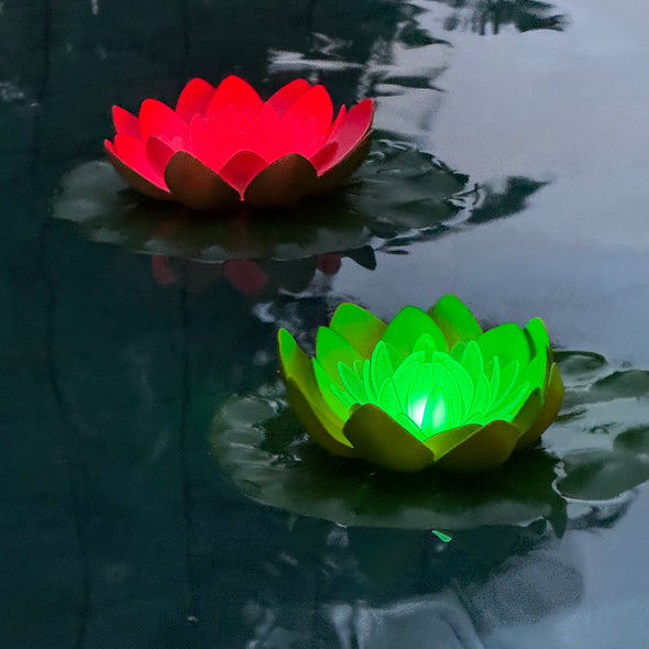 floating lantern  lotus flower 