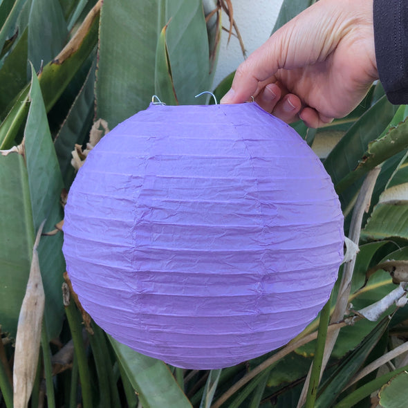 light purple paper lantern