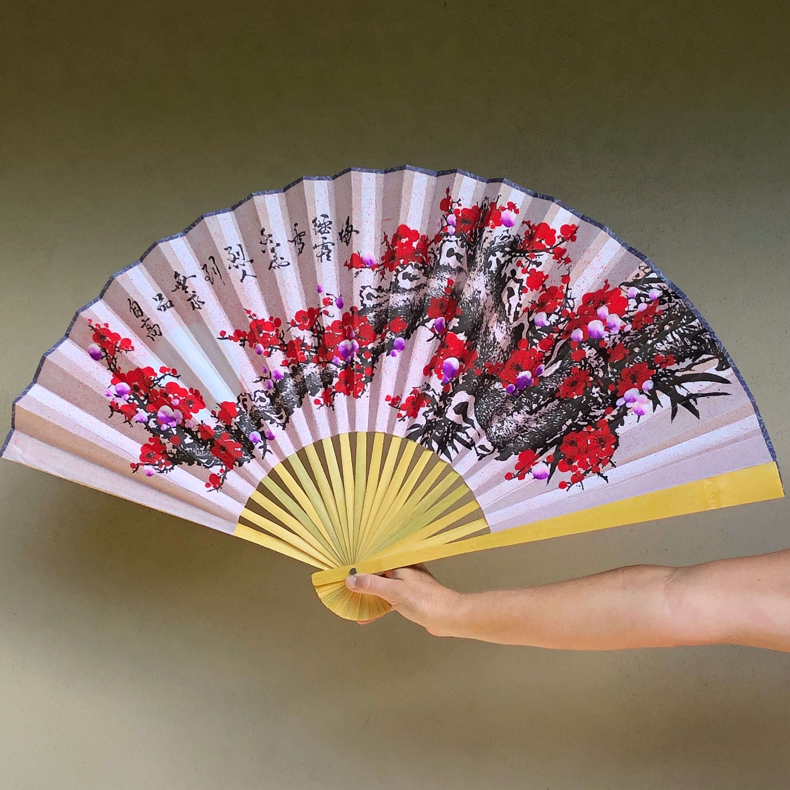 Cherry Blossom Silk popular Fans (Set of 100)