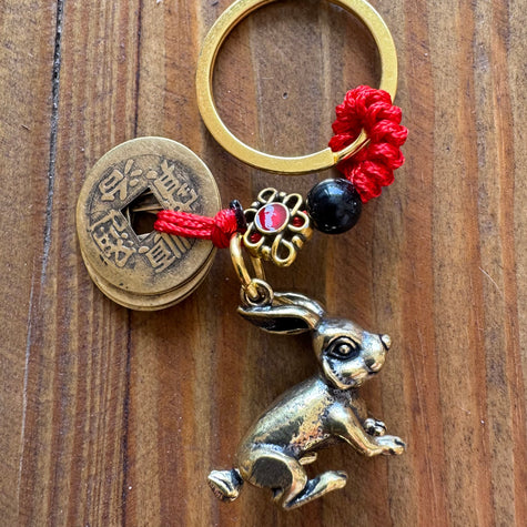 Chinese rabbit keyring