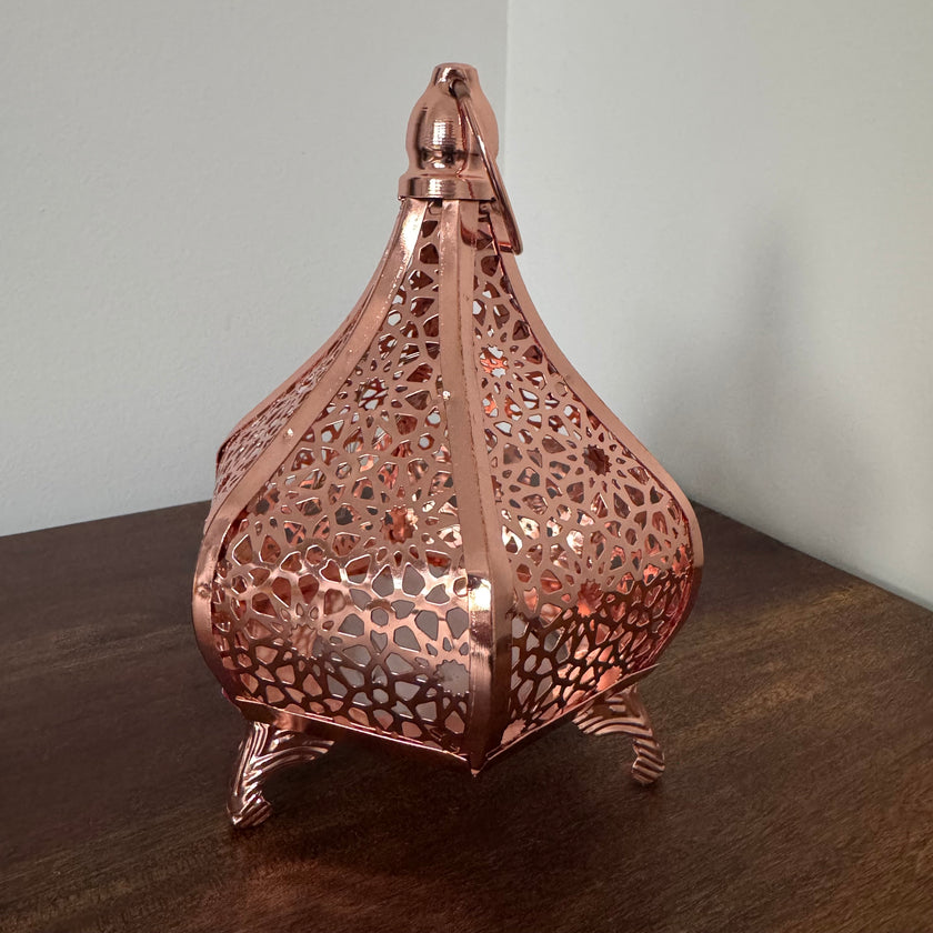 rose gold lantern