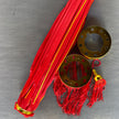 Red satin lantern