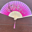 Pink silk fan