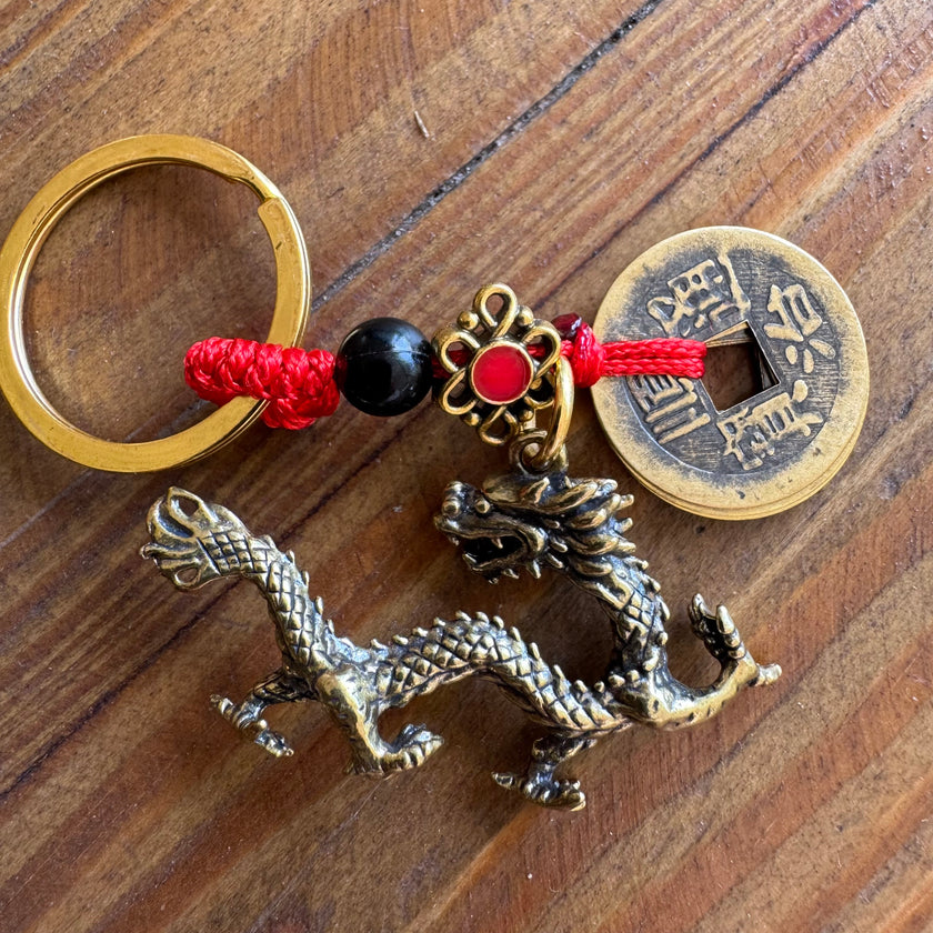 Chinese dragon keyring