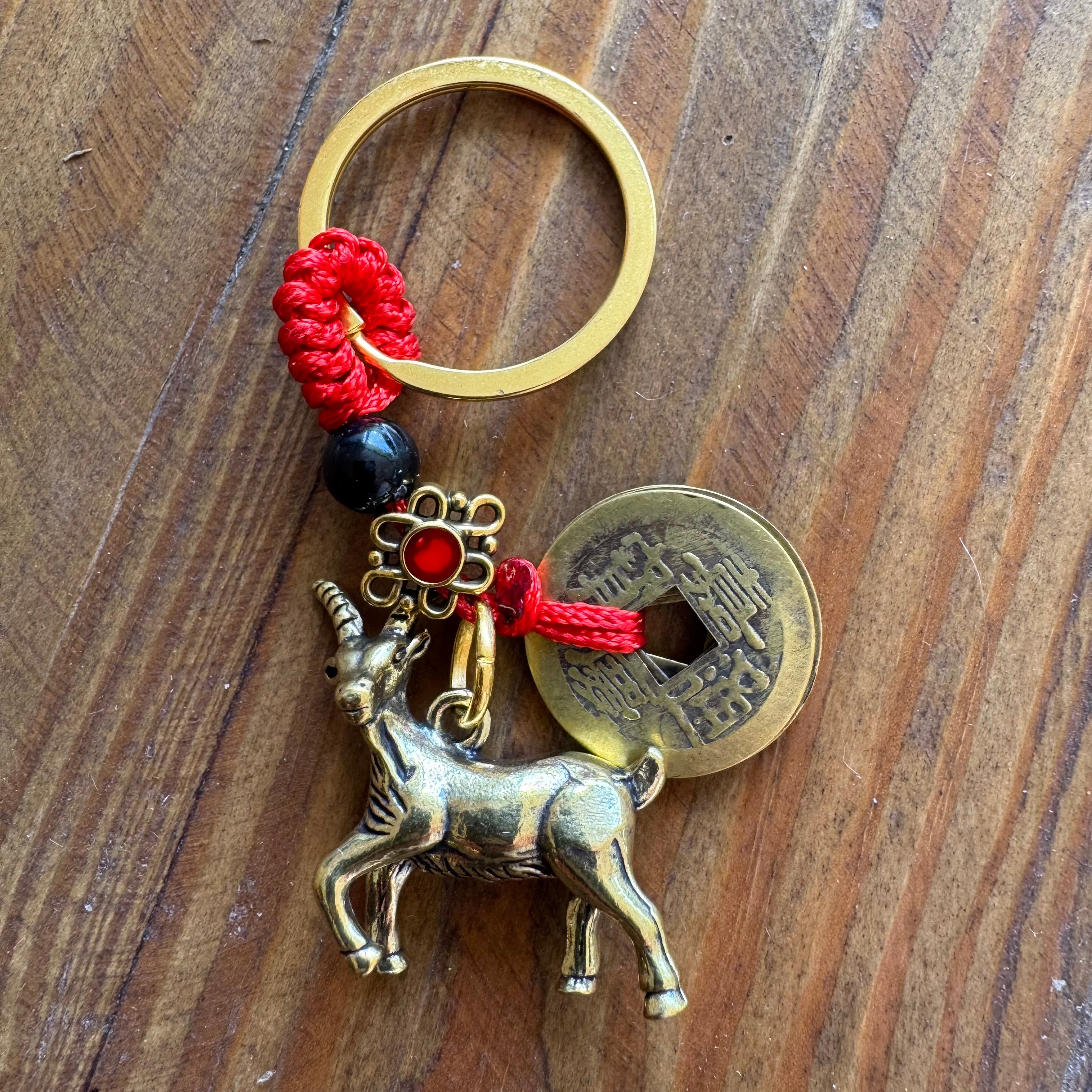 Chinese sheep keyring