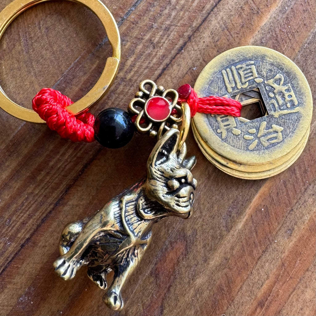 Chinese dog keyring