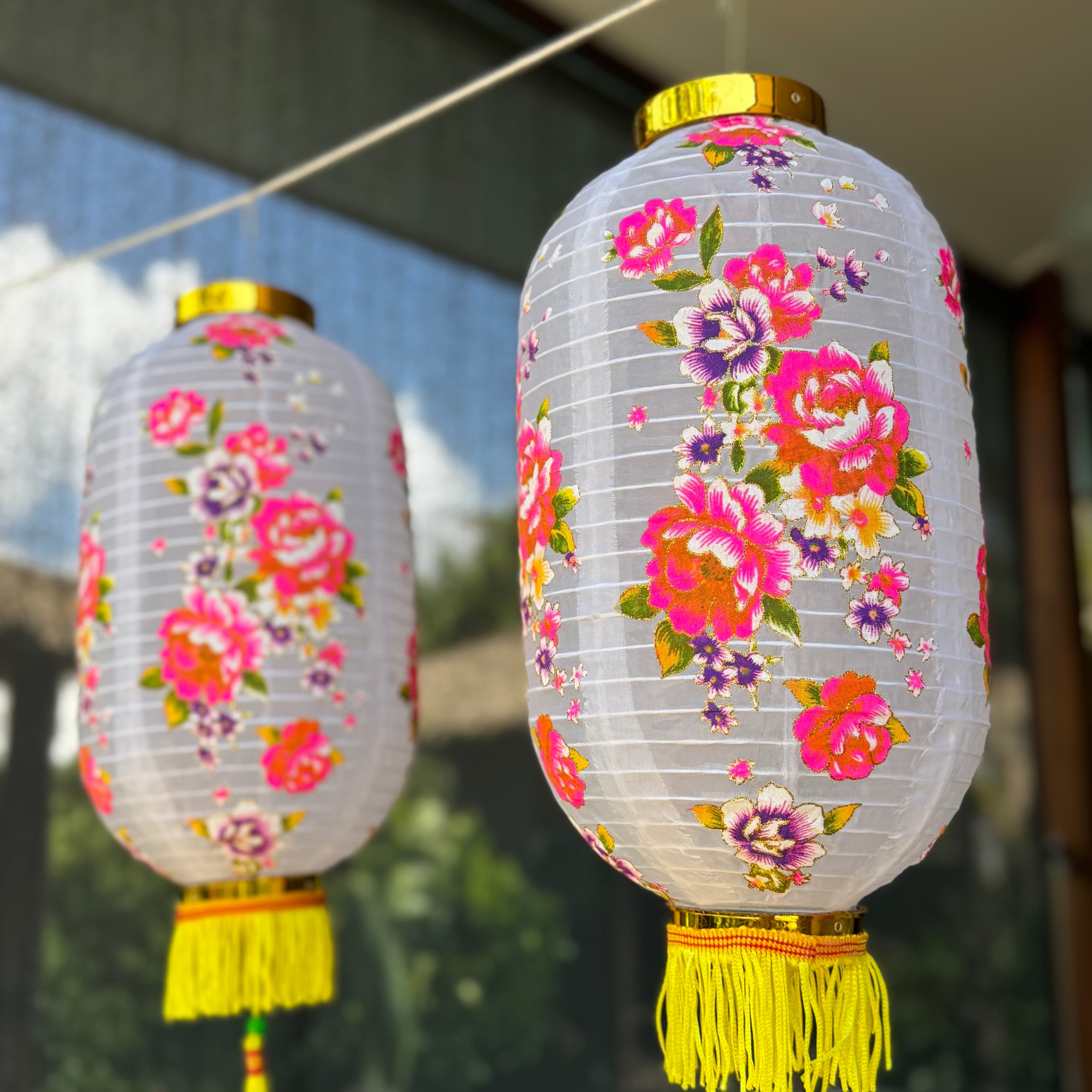 Chinese flower lanterns