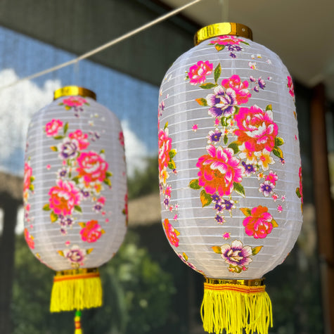 Chinese flower lanterns
