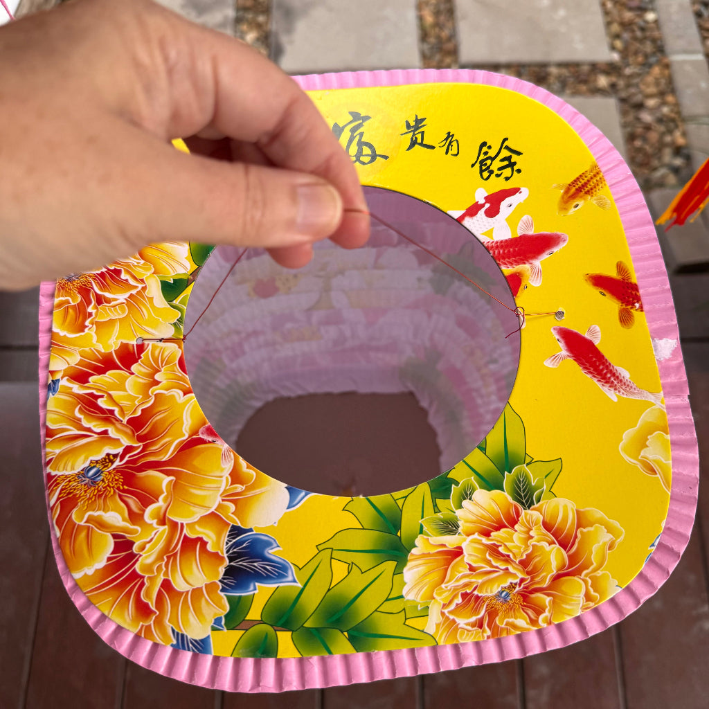 Chinese flowers paper lantern