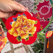 Chinese flowers printed lanterns