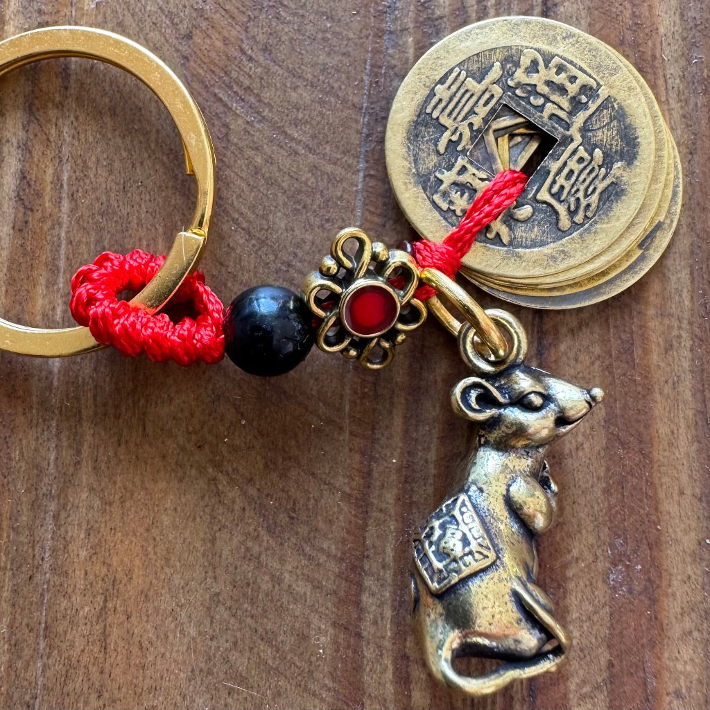Chinese rat keyring