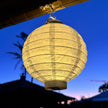 white wedding lantern