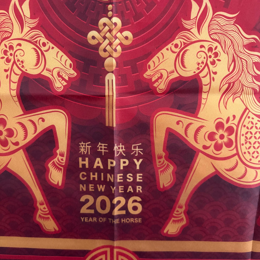 Chinese New Year Banner Horse Year
