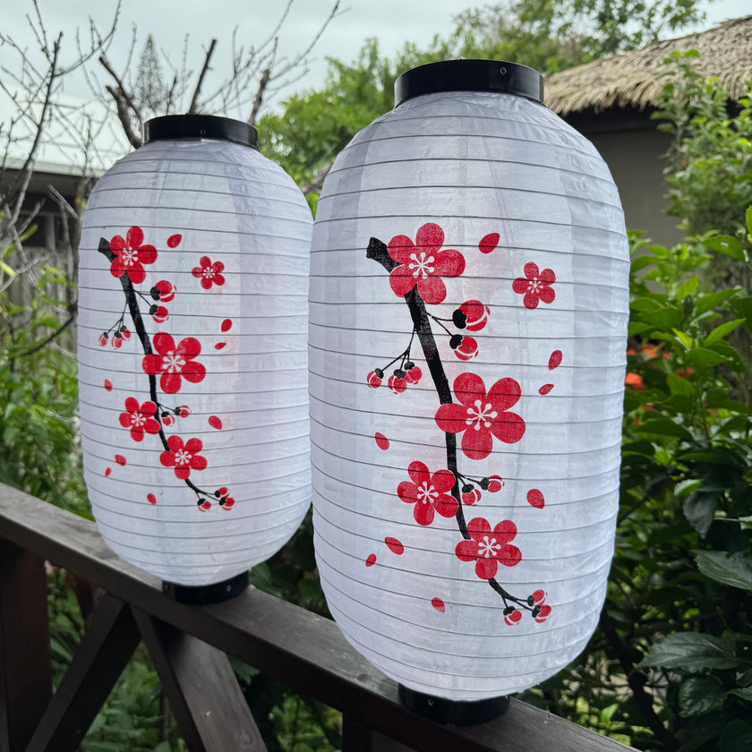 cherry blossom lanterns