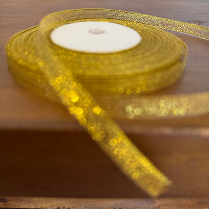 metallic gold ribbon