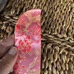 Chinese pink silk fan sleeve