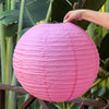 pink paper lantern