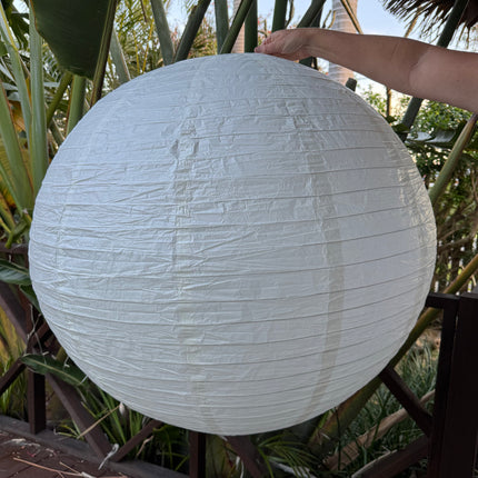 Huge ivory paper lantern