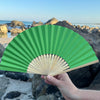 green paper fan