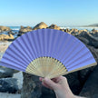 light purple paper fan