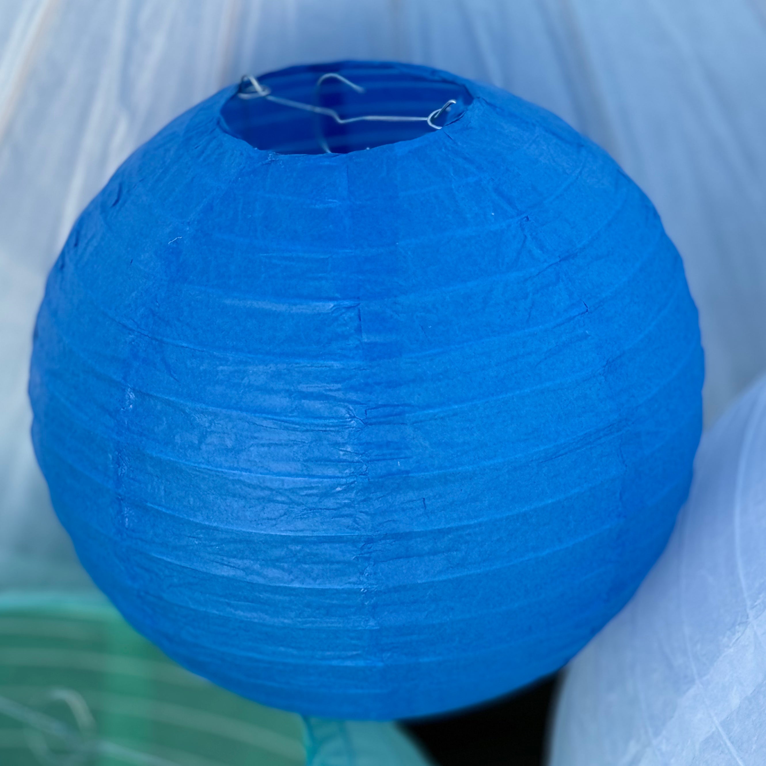 dark blue paper lantern