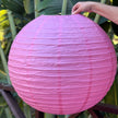 pink paper lantern