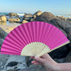 dark pink paper fan