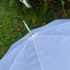 white wedding umbrella