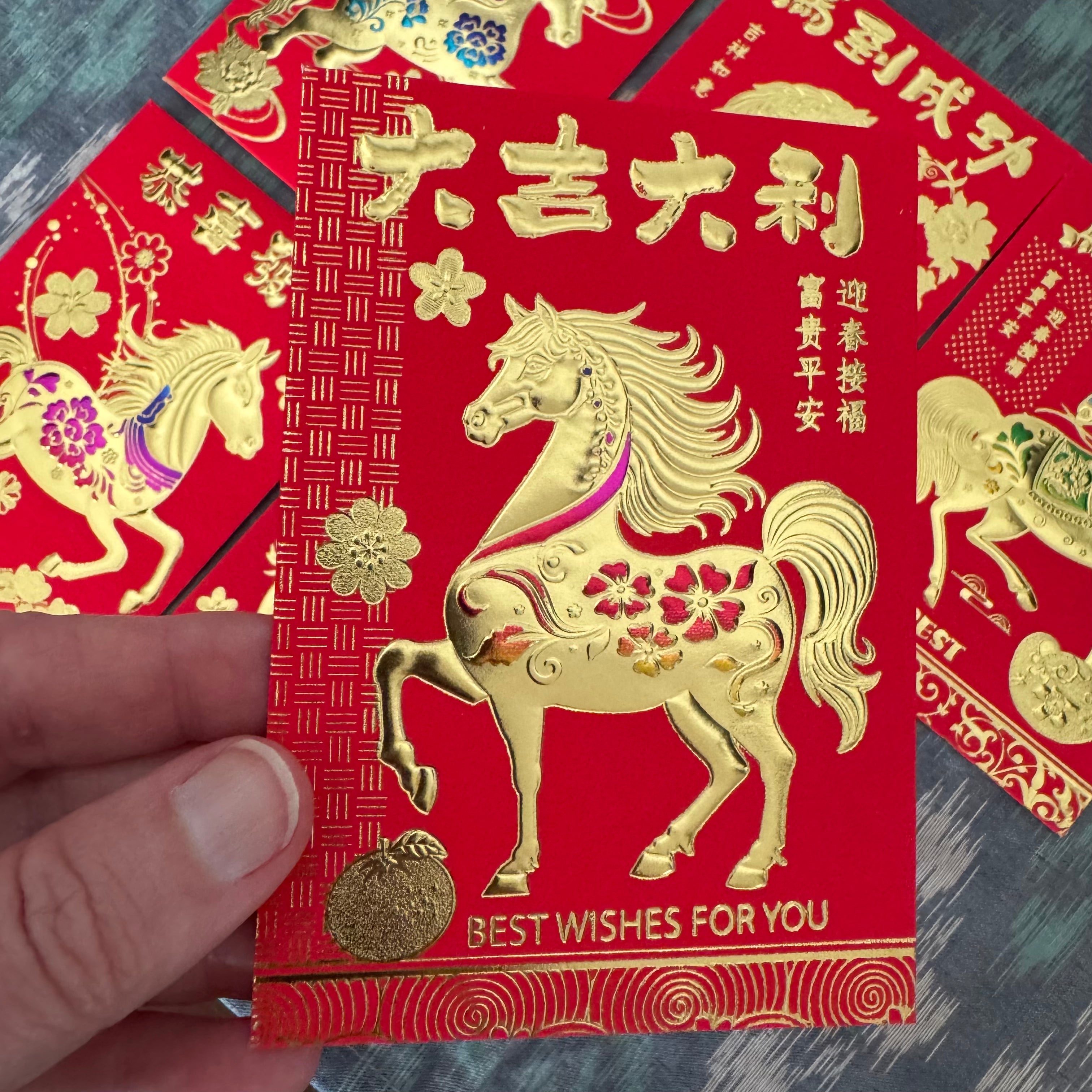 horse red packet