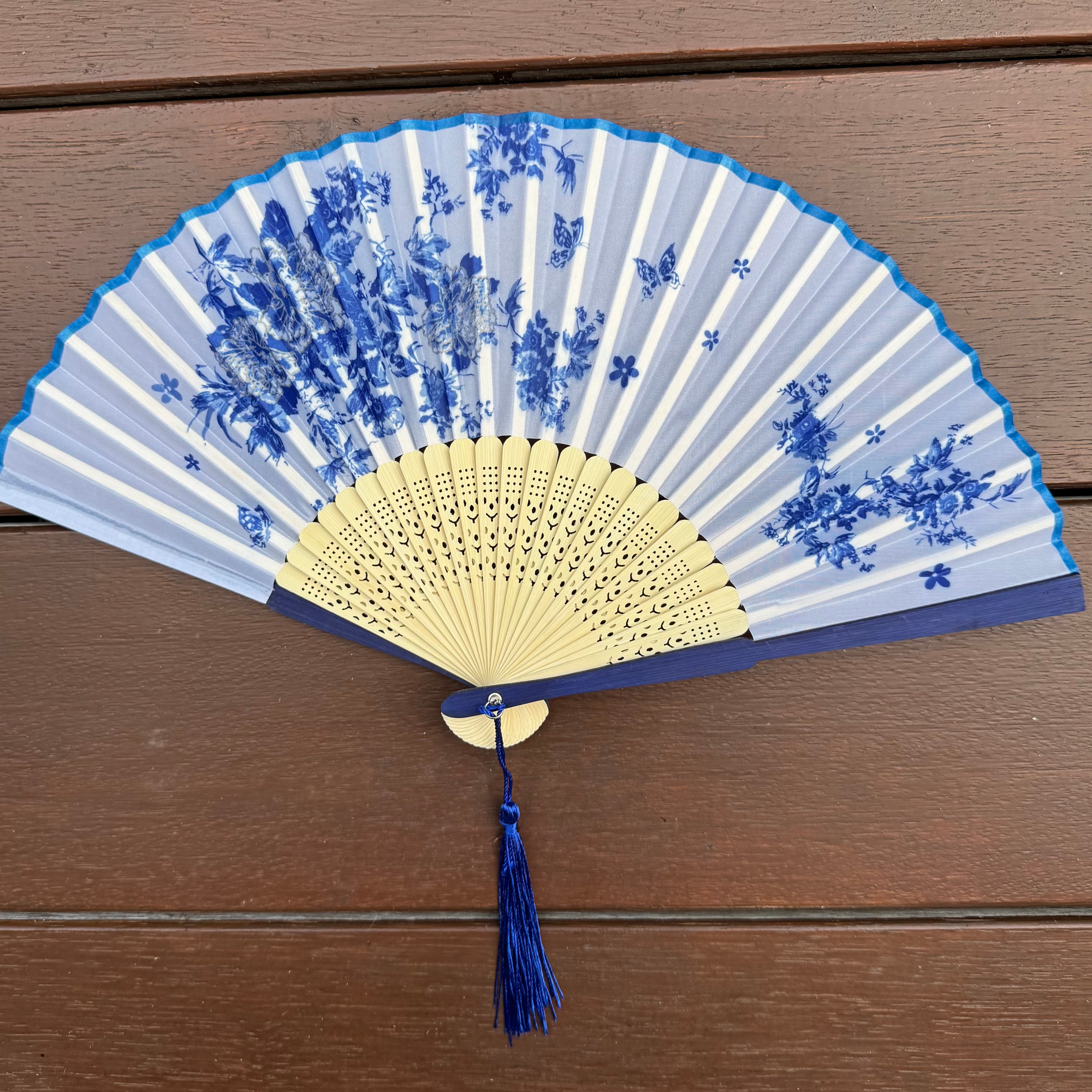 silk wedding fan