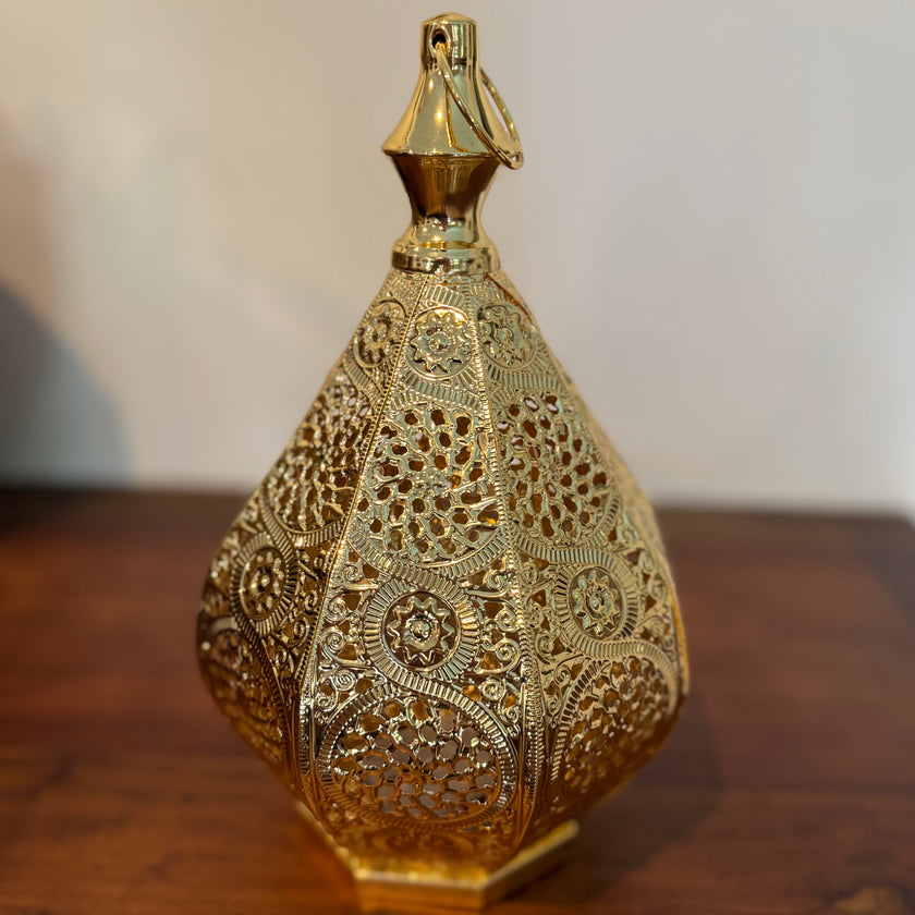 Moroccan gold lantern