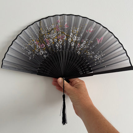 Silk wedding fan