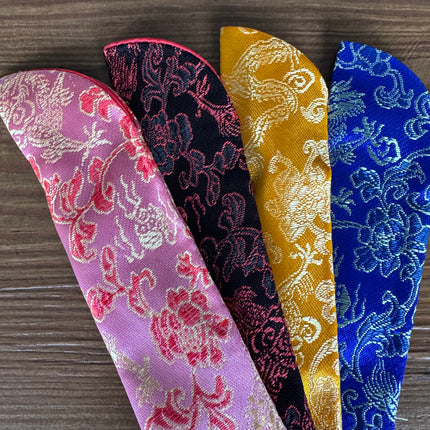 Chinese silk hand fan sleeves