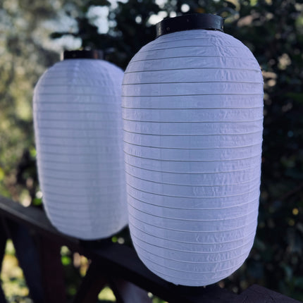 white lanterns