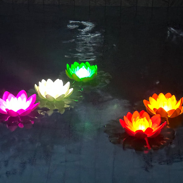 lotus floating flowers Led Lanterns Lanternshop