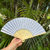 silk wedding fan