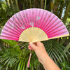 silk hand fan