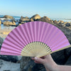 pink paper fan