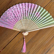 cherry blossom silk fan