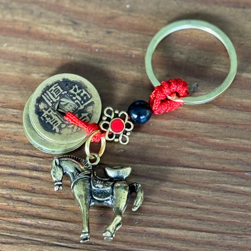 Chinese New Year horse keyring