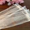 white organza bags