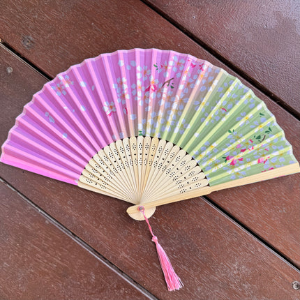 silk hand fan