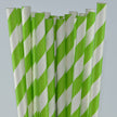 green stripe paper straw