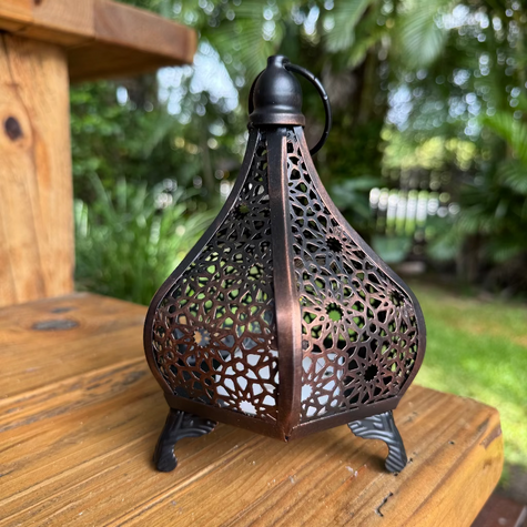 Moroccan table lantern bronze