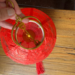 Illuminated red Chinese New Year lantern