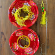 Red Chinese flower lanterns