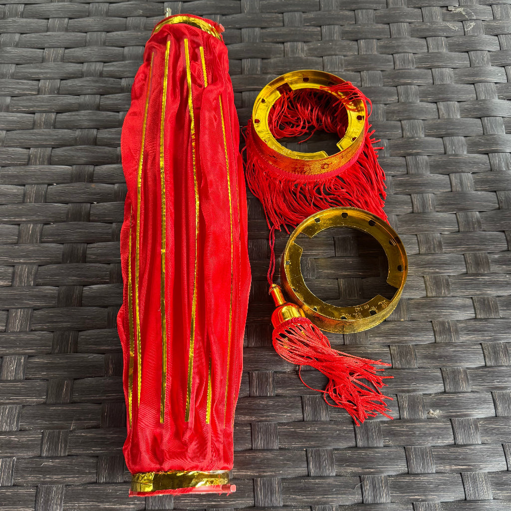 ready to assemble red Chinese lanterns