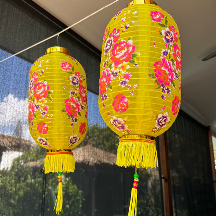 Yellow flower lanterns