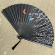 black silk fan 1