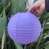 light purple paper lantern